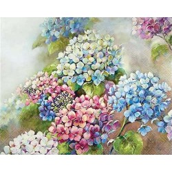 "Гортензия" салфетки бумажные для декупажа